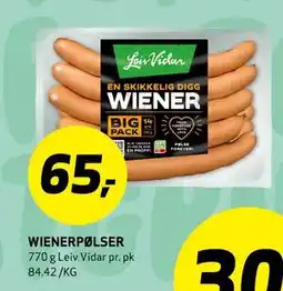 Bunnpris WIENERPØLSER tilbud