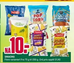 Europris SNACKS tilbud