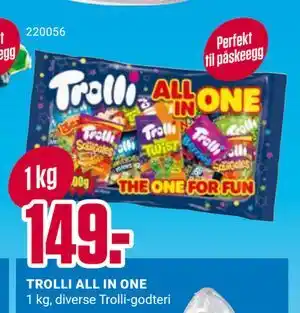 Europris TROLLI ALL IN ONE tilbud