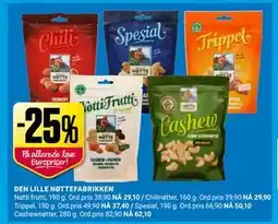 Europris DEN LILLE NØTTEFABRIKKEN tilbud