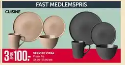 Europris SERVISE VIDDA, Medlemspris tilbud