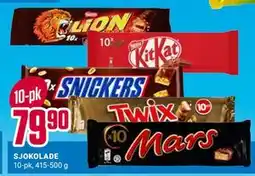 Europris SJOKOLADE tilbud