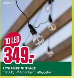 Europris LYSLENKE VINTAGE tilbud