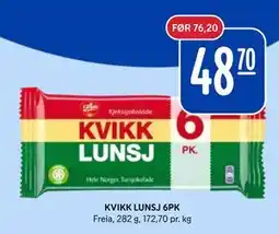 Rema 1000 KVIKK LUNSJ 6PK tilbud
