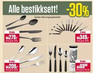 Europris Alle bestikksett! tilbud
