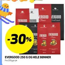 Bunnpris EVERGOOD 250 G OG HELE BØNNER tilbud