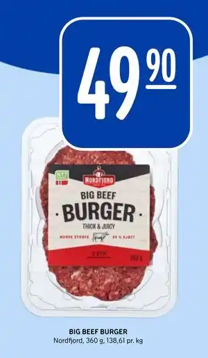 Rema 1000 BIG BEEF BURGER tilbud
