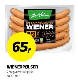 Bunnpris WIENERPØLSER tilbud