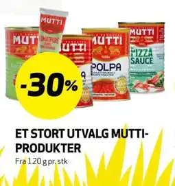 Bunnpris ET STORT UTVALG MUTTI-PRODUKTER tilbud