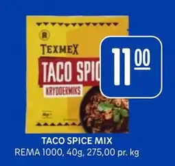 Rema 1000 TACO SPICE MIX tilbud