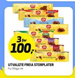 Bunnpris UTVALGTE FREIA STORPLATER tilbud