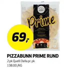 Bunnpris PIZZABUNN PRIME RUND tilbud