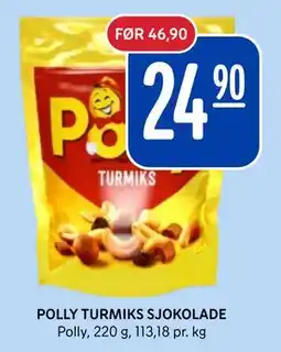 Rema 1000 POLLY TURMIKS SJOKOLADE tilbud