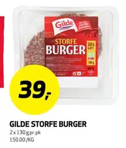 Bunnpris GILDE STORFE BURGER tilbud