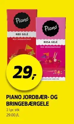 Bunnpris PIANO JORDBÆR- OG BRINGEBÆRGELE tilbud
