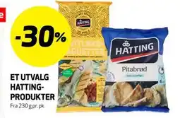 Bunnpris ET UTVALG HATTING-PRODUKTER tilbud