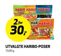 Bunnpris UTVALGTE HARIBO-POSER tilbud