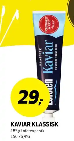 Bunnpris KAVIAR KLASSISK tilbud