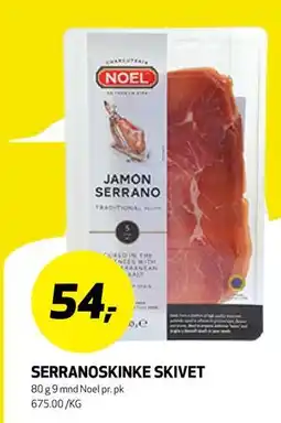 Bunnpris SERRANOSKINKE SKIVET tilbud