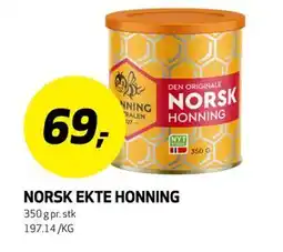 Bunnpris NORSK EKTE HONNING tilbud