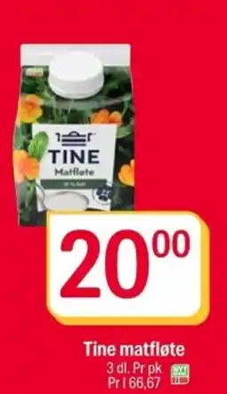 Coop Extra Tine matfløte tilbud