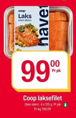Coop Extra Coop laksefilet tilbud