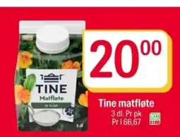 Coop Extra Tine matfløte tilbud