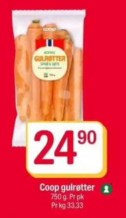 Coop Extra Coop gulrøtter tilbud