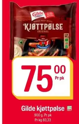 Coop Extra Gilde kjøttpølse tilbud