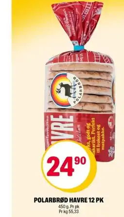 Coop Extra Polarbrød havre 12 pk tilbud
