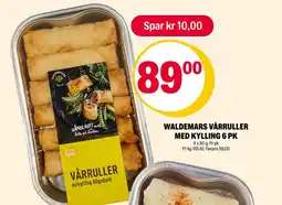 Coop Extra Waldemars vårruller med kylling 6 pk tilbud