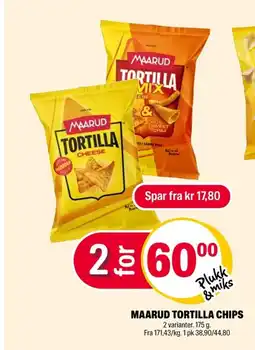Coop Extra Maarud tortilla chips tilbud