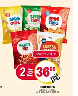 Coop Extra Coop chips tilbud