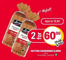 Coop Extra Hatting havrebrød bjørn tilbud