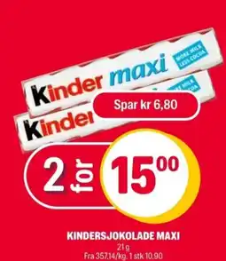 Coop Extra Kindersjokolade maxi tilbud