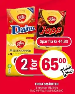 Coop Extra Freia småbiter tilbud