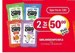 Coop Extra Sørlandschips rifla tilbud