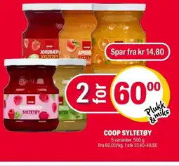 Coop Extra Coop syltetøy tilbud