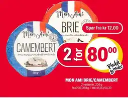 Coop Extra Mon ami brie/camembert tilbud