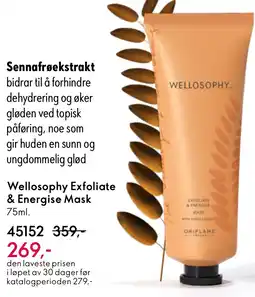 Oriflame Wellosophy Exfoliate & Energise Mask tilbud