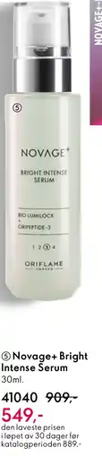 Oriflame Novage+ Bright Intense Serum tilbud