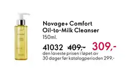 Oriflame Novage+ Comfort Oil-to-Milk Cleanser tilbud