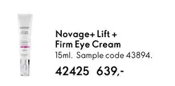 Oriflame Novage+ Lift + Firm Eye Cream tilbud