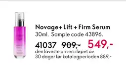 Oriflame Novage+ Lift + Firm Serum tilbud