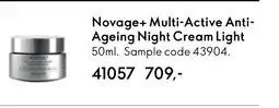 Oriflame Novage+ Multi-Active Anti- Ageing Night Cream Light tilbud