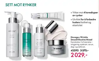 Oriflame Novage+ Wrinkle Smooth Routine Mixed tilbud
