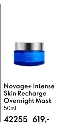 Oriflame Novage+ Intense Skin Recharge Overnight Mask tilbud