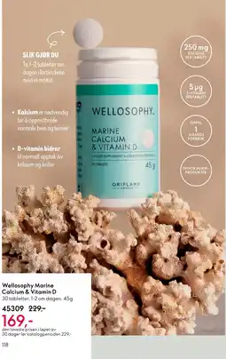 Oriflame Wellosophy Marine Calcium & Vitamin D tilbud