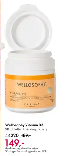 Oriflame Wellosophy Vitamin D3 tilbud