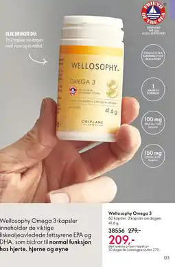 Oriflame Wellosophy Omega 3 tilbud